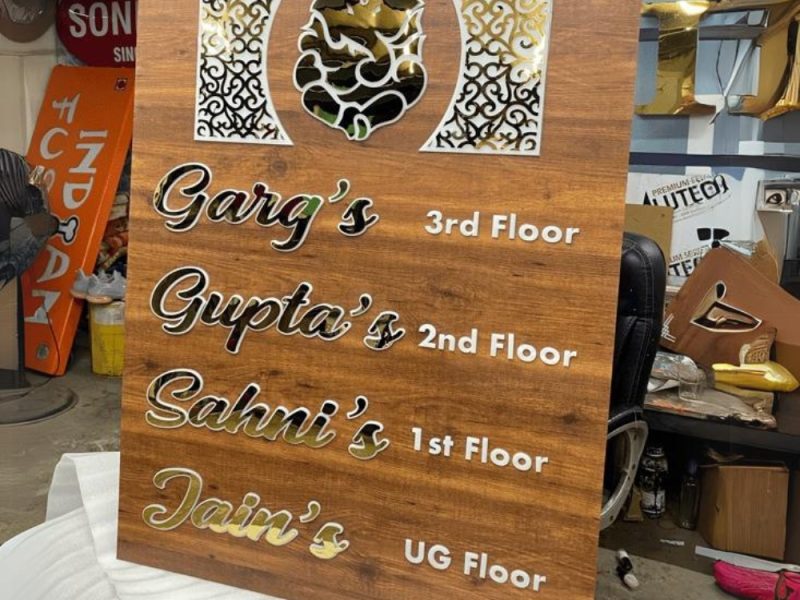 Floors Name Plates
